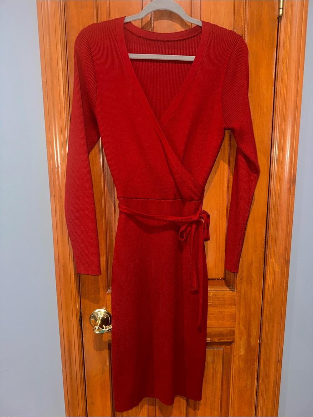 Red Knit Dress -